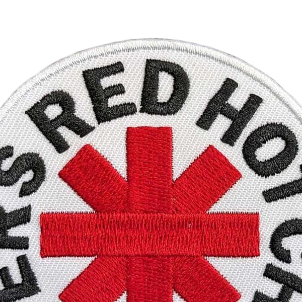 Red Hot Chilli Peppers Woven Asterisk Iron On Patch