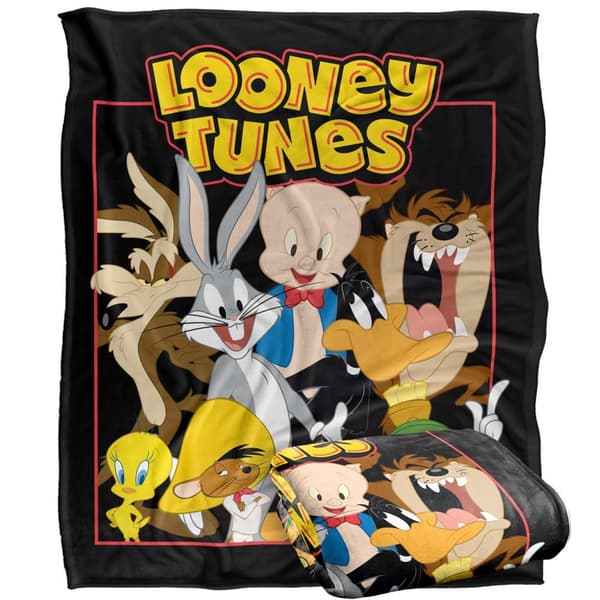 Looney Tunes Silky Group Throw