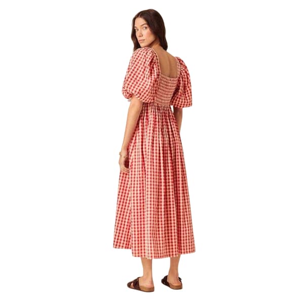 Nobody´s Child Dam Nova Gingham Puffärm Midi Klänning
