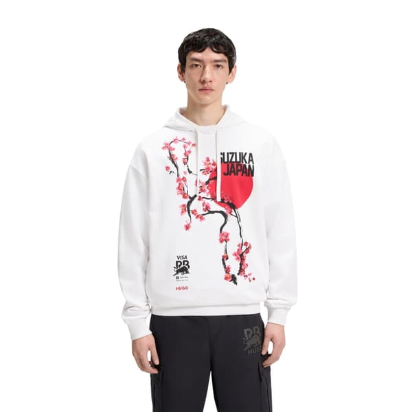Hugo Mens Regular Long-Sleeved Drawstring Hoodie