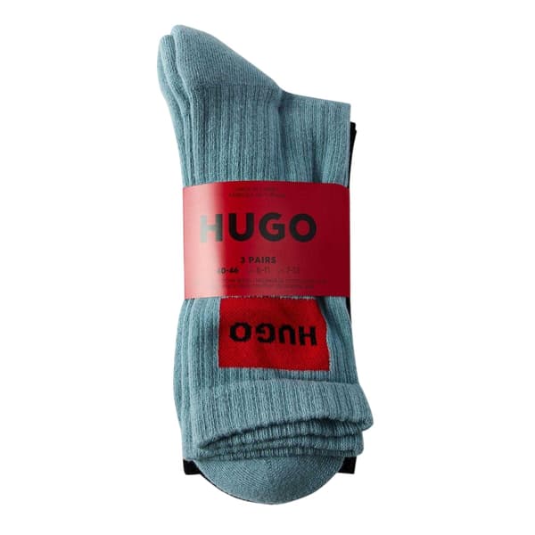 Hugo Herrstrumpor med boxlogotyp (3-pack)