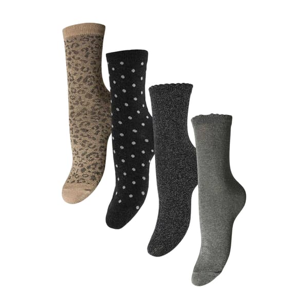 Pieces Dam/Kvinnor Blandade Ankelstrumpor (4-pack)