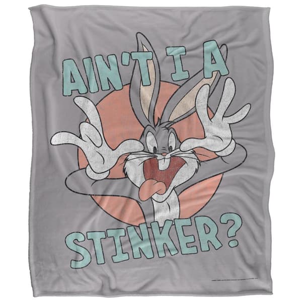 Looney Tunes Aint I A Stinker Bugs Bunny Blanket