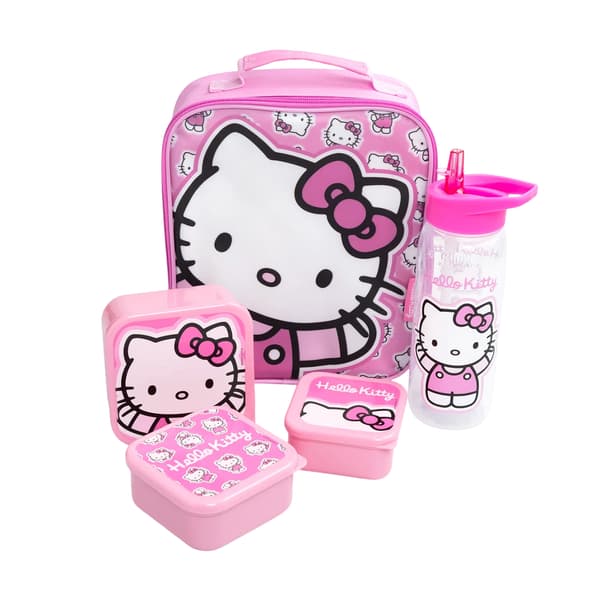 Hello Kitty tyttöjen hahmolounaslaukku ja -pullo