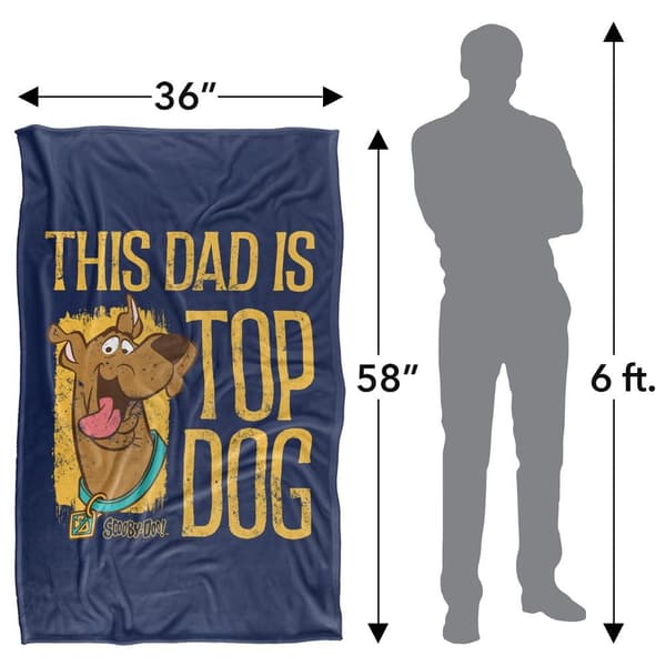 Scooby Doo This Dad is Top Dog Blanket