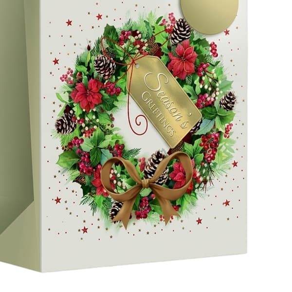 Giftmaker Wreath Christmas Gift Bag