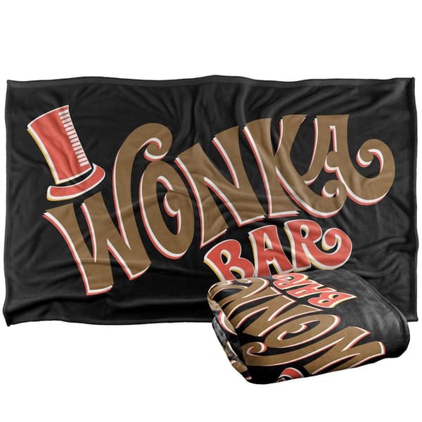 Willy Wonka & The Chocolate Factory Wonka Bar Soft Touch Blanket