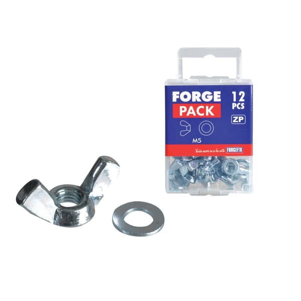 Forgefix Wing Nut Zp M12 Forgepack 10