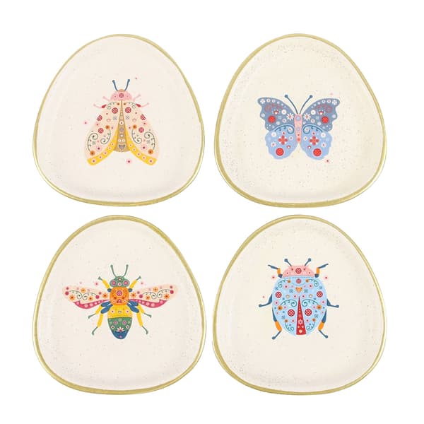 Something Different Blommig Insektsfat (4-pack)