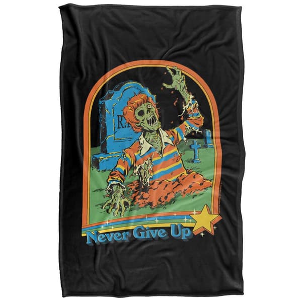 Steven Rhodes Never Give Up Soft Touch Blanket