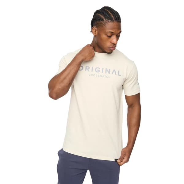 Crosshatch Herr T-shirt i bomull Bardon