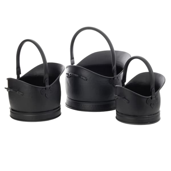 Leecroft Cromwell Hink Svart Set om 3