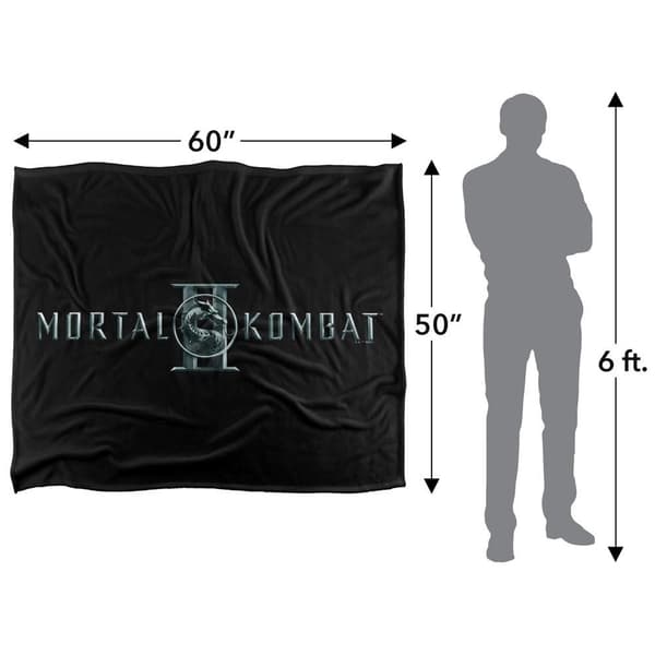 Mortal Kombat 2 Logo Soft Touch Blanket