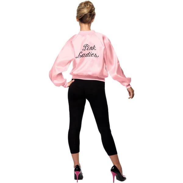 Grease Dam/Dam Rosa Damernas Logotypjacka