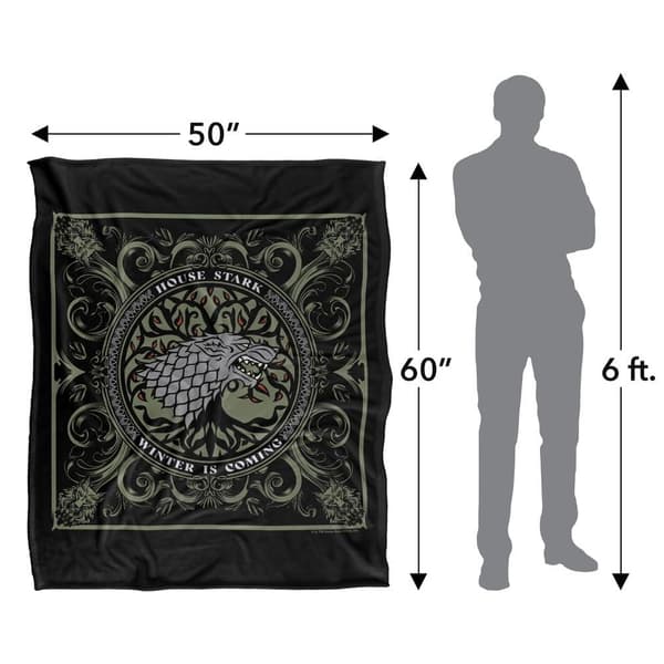Game Of Thrones House Stark Polyester Soft Touch Blanket
