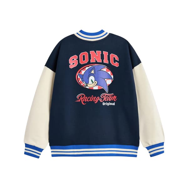 Sonic The Hedgehog Boys Racing Team Varsity Jacket