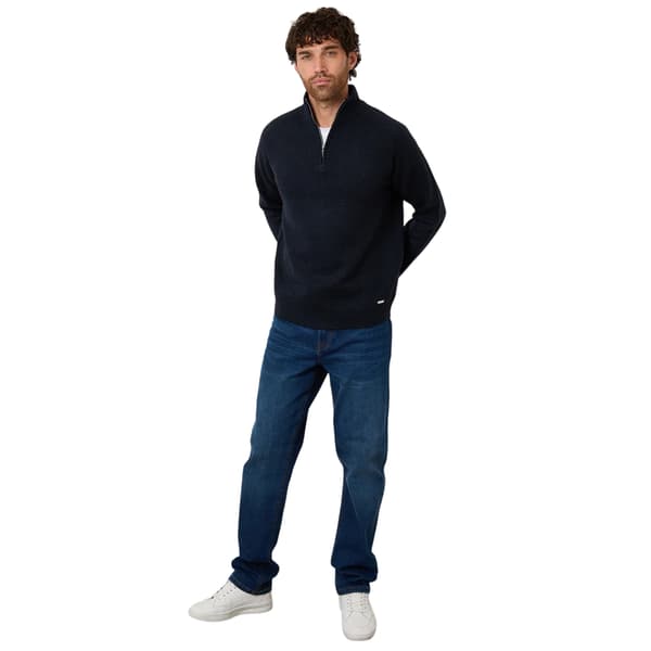 Threadbare Herrtröja Rossen Quarter Zip Raglan Långärmad