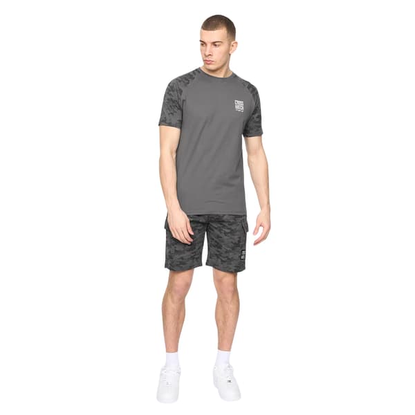 Crosshatch Mens Janscore Elasticated Waist Cargo Shorts