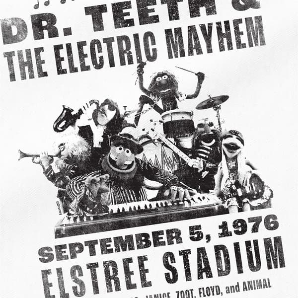 Muppetit Elstree Stadium Dr Teeth -kangaskassi