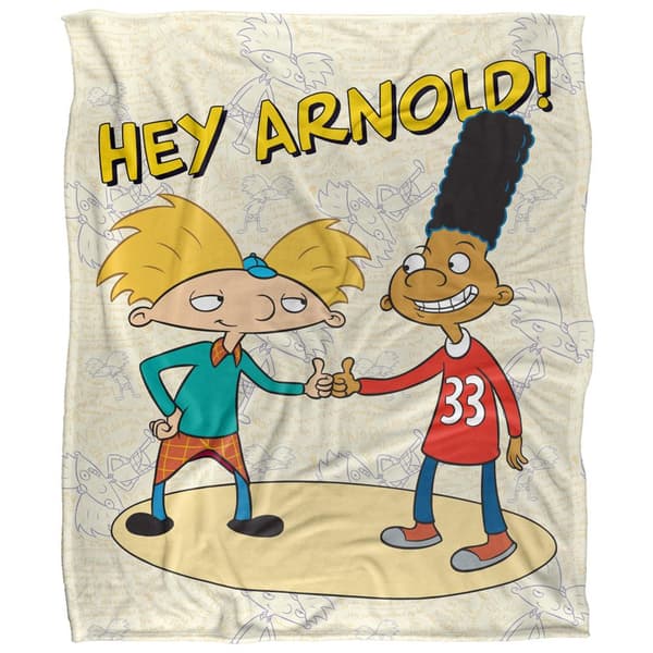 Hey Arnold! Silky Arnold & Gerald Supersoft Blanket