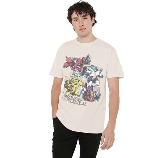 Transformers Unisex Aikuisten Generations Comic Grid T-paita