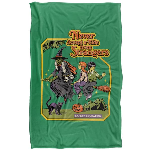 Steven Rhodes Never Accept A Ride From Strangers Soft Touch Blanket