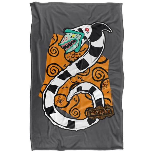 Beetlejuice Soft Touch Sandworm Blanket