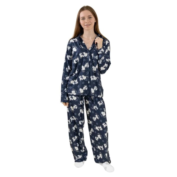 Peanuts Dam/Dam Snoopy Långärmad Lång Pyjamas Set