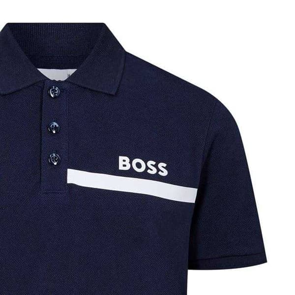 Boss Barn/Kids Regular Kortärmad Pikétröja