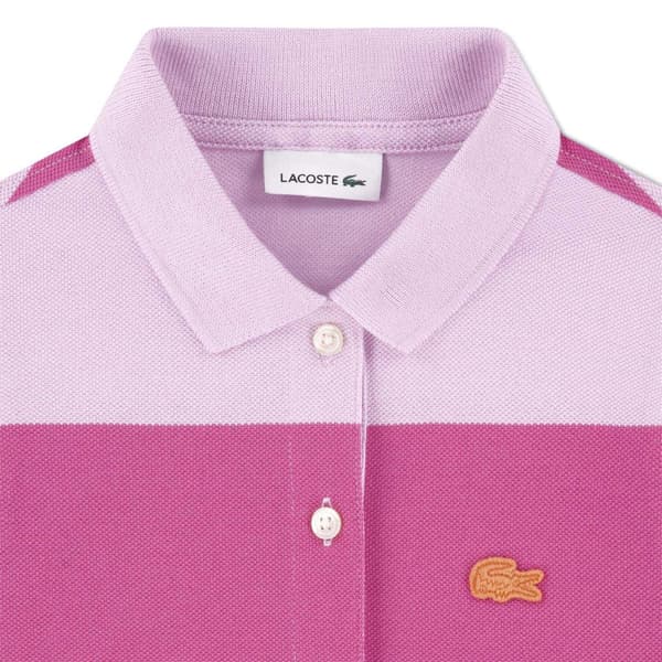Lacoste Randig Pikéklänning för Flickor