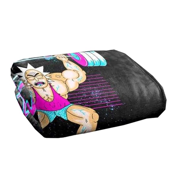 Rick And Morty Ricks Gym Soft Touch Blanket
