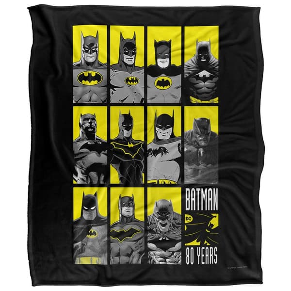 Batman Character Montage 80th Blanket