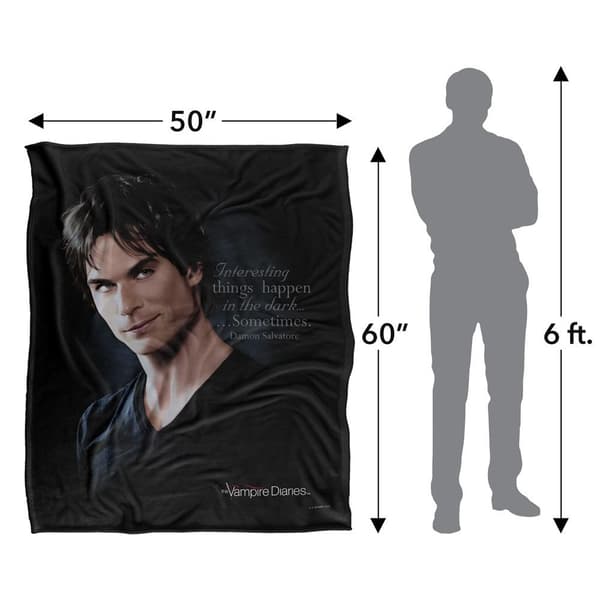 Vampire Diaries Interesting Things Damon Blanket