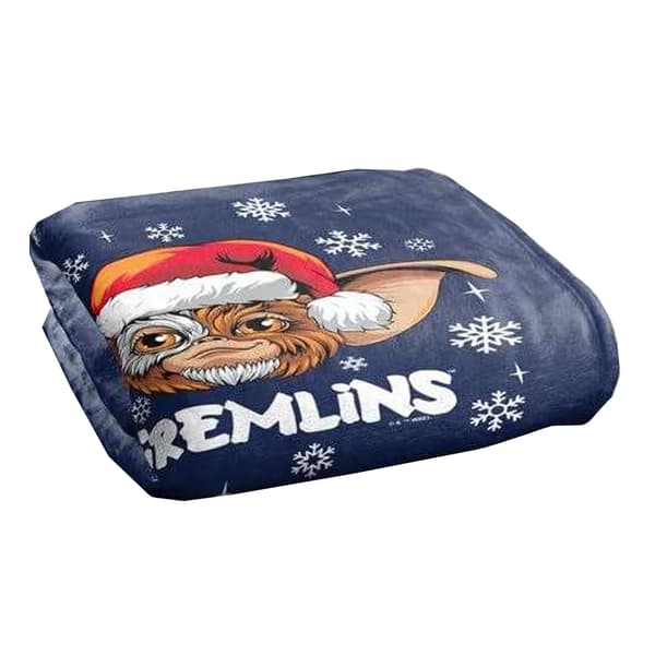 Gremlins Gizmo Santa Hat Soft Touch Blanket