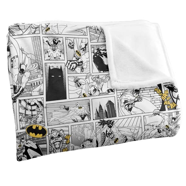 Batman Action Panels Blanket