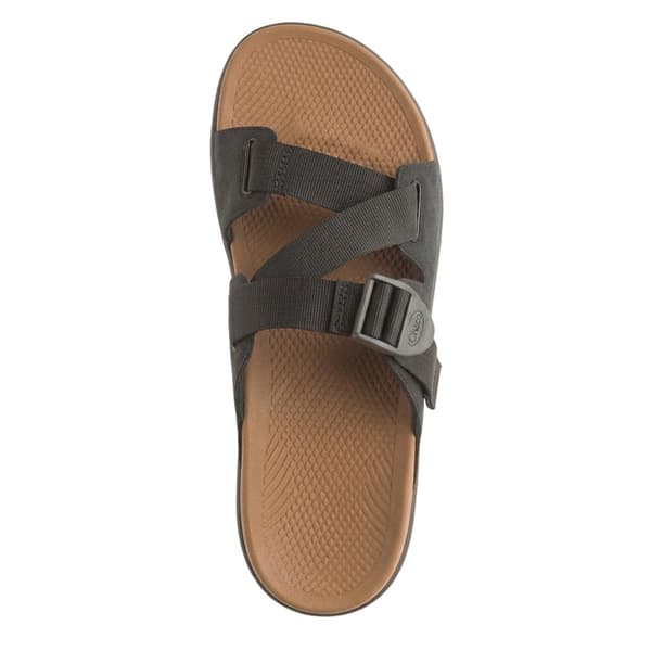 Chaco Mens Lowdown Leather Open Toe Flatform Slides