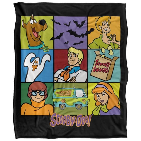 Scooby Doo Squares Supersoft Blanket