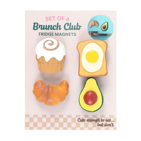 Something Different Brunch Club Kylskåpsmagnetset (4-pack)