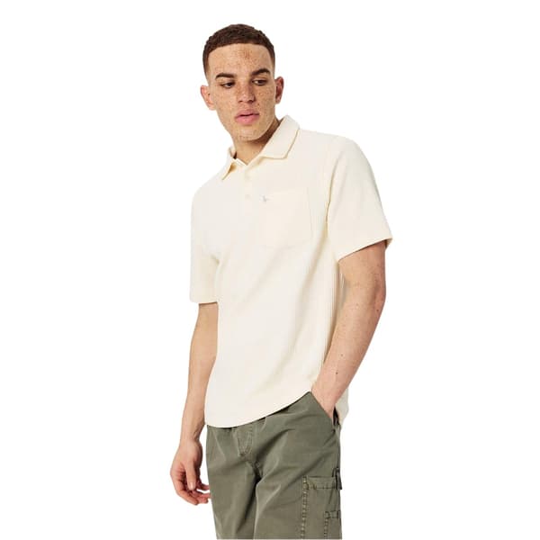 Jack Wills Herr Texturerad Regular Kortärmad Pikétröja