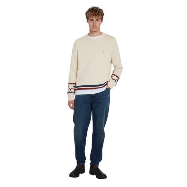 Farah Mens Alverstone Logo Regular Sweatshirt