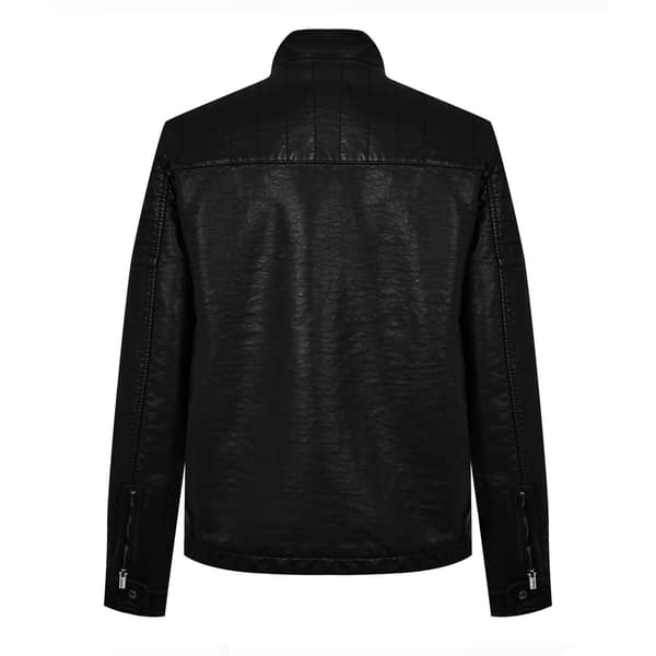 Firetrap Herr Faux Läder Bikerjacka
