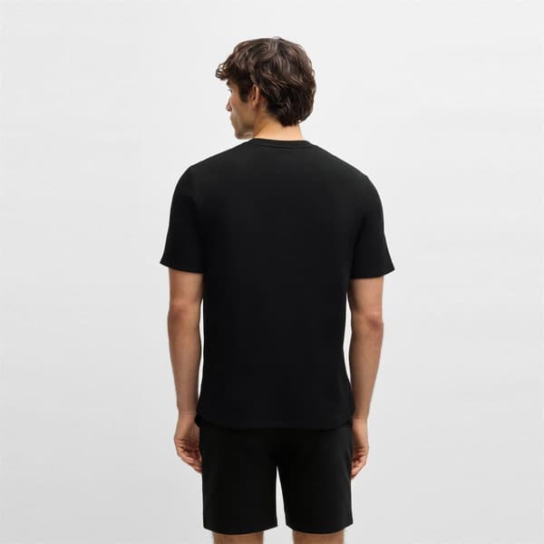 Boss Mens Waffle Knit Structured Pyjama Top