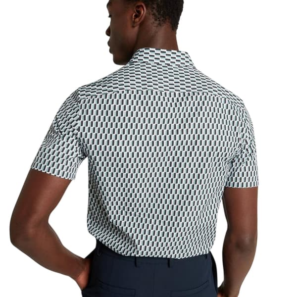 Ted Baker Herrskjorta med geometriskt mönster, normal passform