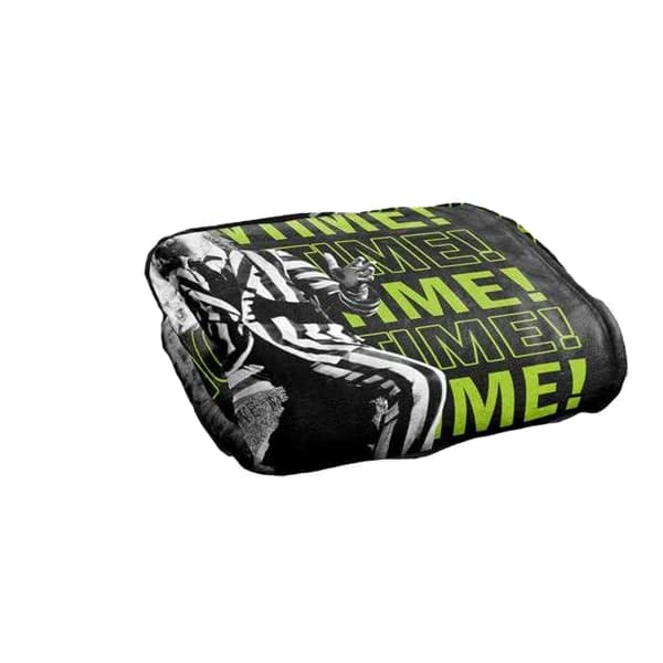 Beetlejuice It´s Showtime Text Repeat Soft Touch Blanket