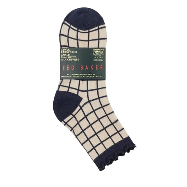 Ted Baker Dam/Dam Ruffled Ankelstrumpor (3-pack)
