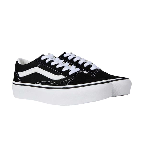 Vans Childrens/Kids Old Skool Side Stripe Platform Trainers
