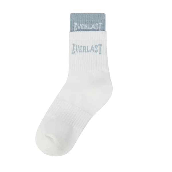 Everlast Barn/Kids Ribbade Crew Strumpor (2-pack)