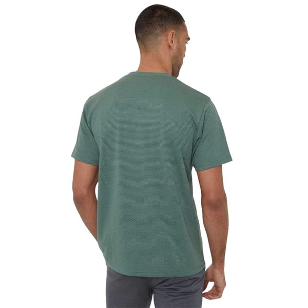 Threadbare Mens Textured Crew Neck Regular T-Shirt
