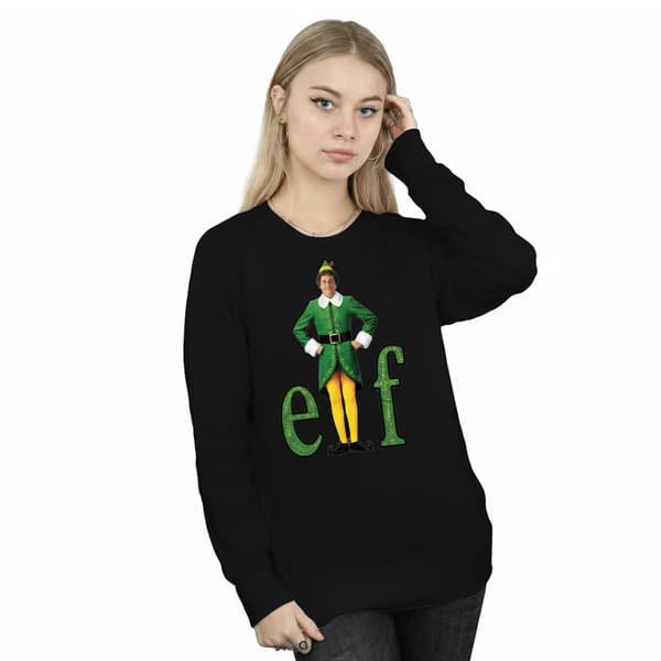 Elf Womens/Ladies Buddy Logo Sweatshirt