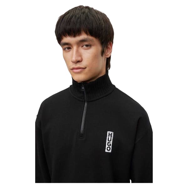 Hugo Boss Mens Dangula Logo Quarter Zip Sweatshirt